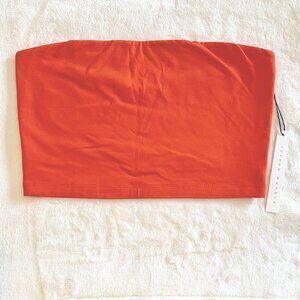NWT Susana Monaco Essential Crop Tube Top in Sunset - Large